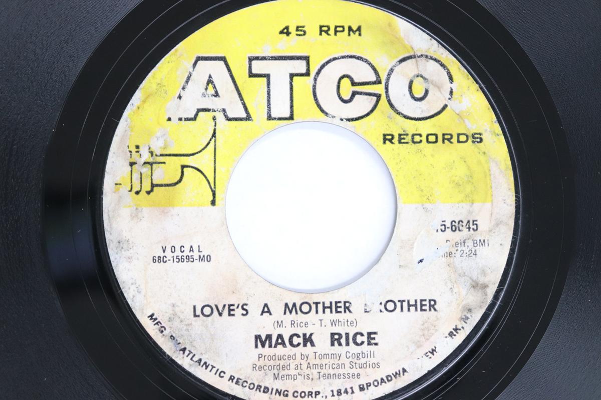 7-дюймовая пластинка MACK RICE - Love s A Mother Brother / Coal Man 456645 ATCO RECORDS 1969 US Соул/Фанк Б/У
7-дюймовая пластинка MACK RICE - Love s A Mother Brother / Coal Man 456645 ATCO RECORDS 1969 US Соул/Фанк Б/У