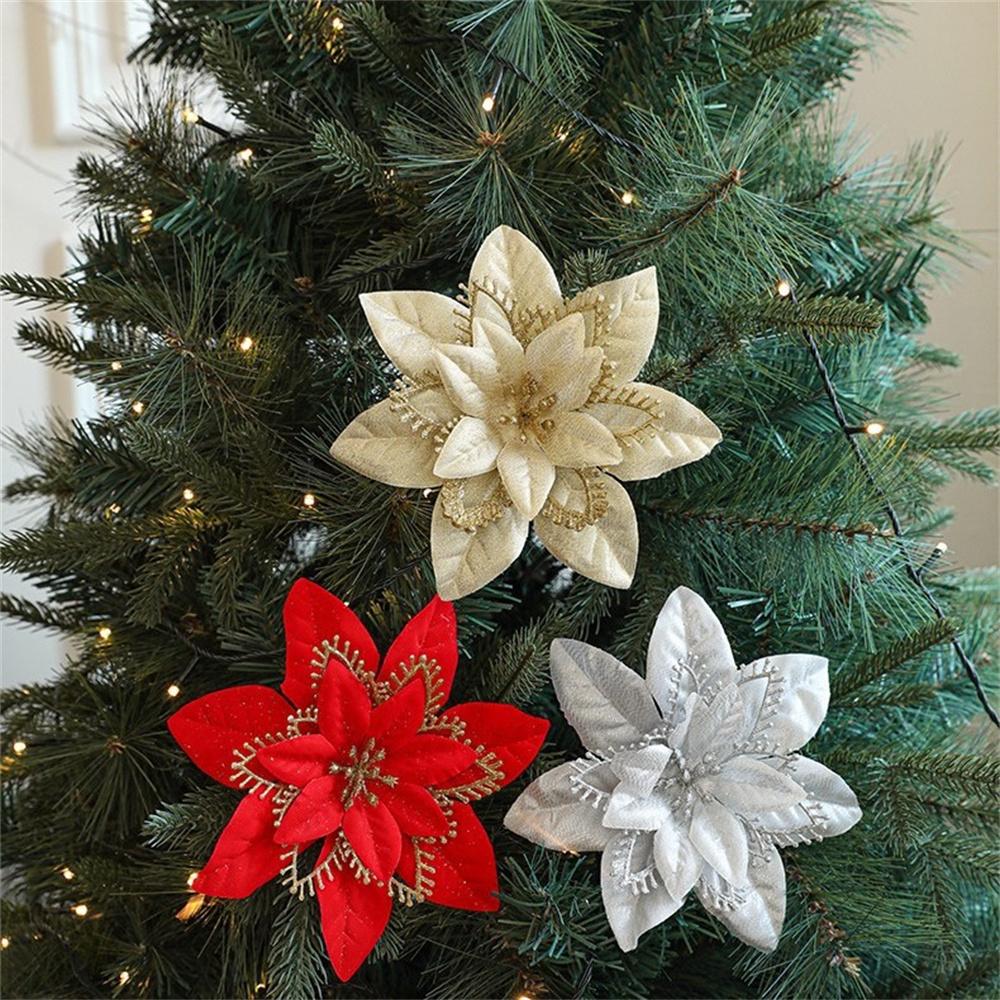 Christmas Supplies 19cm Glitter Large Artificial Xmas Flowers Xmas Tree Decorations Merry Christmas Home 2025 New Year Ornaments золотой
Christmas Supplies 19cm Glitter Large Artificial Xmas Flowers Xmas Tree Decorations Merry Christmas Home 2025 New Year Ornaments золотой