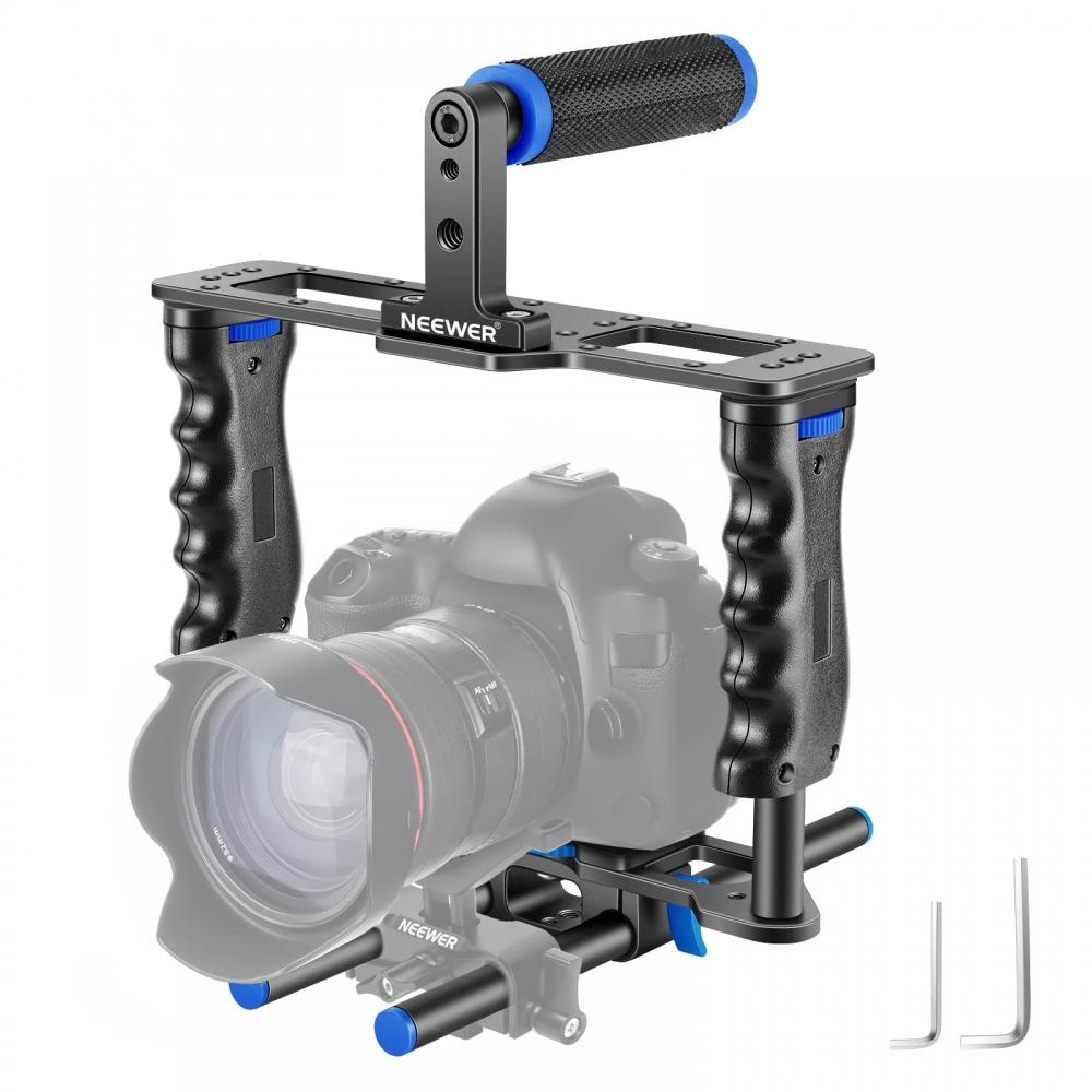 Neewer 2 Canon Sony Fujifilm Nikon DSLR+ Alu Alloys Camera Video Cage Film Film
Neewer 2 Canon Sony Fujifilm Nikon DSLR+ Alu Alloys Camera Video Cage Film Film