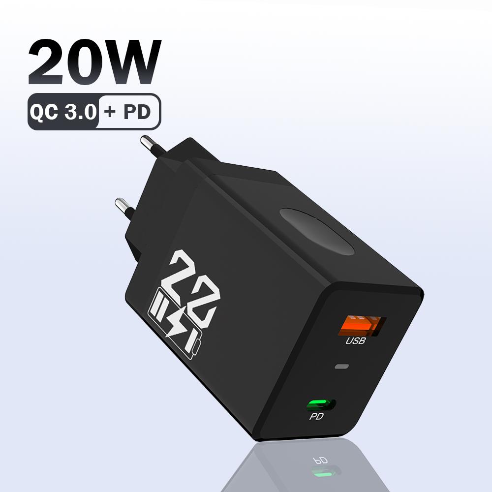 20W USB Charger Fast Charging Mobile Phone Charger Power Adapter For iPhone Samsung Xiaomi QC 3.0 Wall Quick Charge Plug EU Black
20W USB Charger Fast Charging Mobile Phone Charger Power Adapter For iPhone Samsung Xiaomi QC 3.0 Wall Quick Charge Plug EU Black