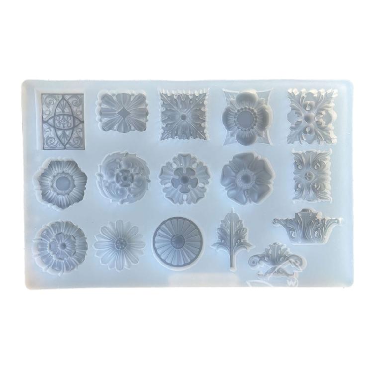 Embossed Flower Pattern Mold Aromatherapy Plaster Mold Silicone Pendant Mold 1
Embossed Flower Pattern Mold Aromatherapy Plaster Mold Silicone Pendant Mold 1