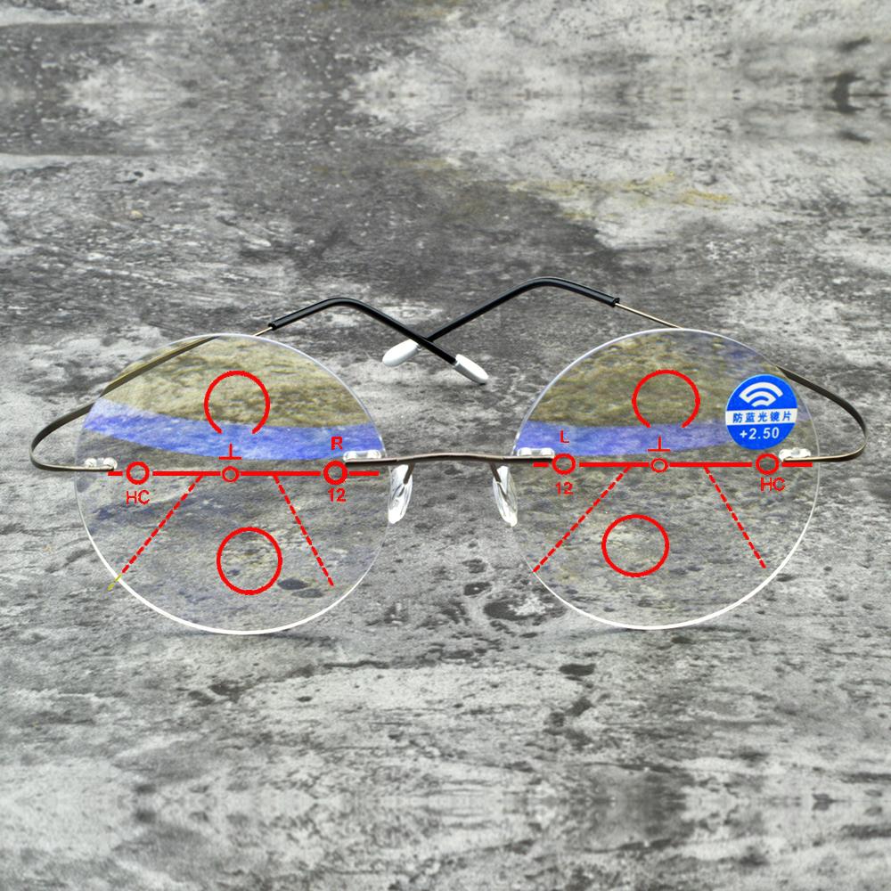Men Women Ultralight Rimless Round Portable Frameless Progressive Multifocal Reading Glasses +0.75 +1 +1.25 +1.5 +1.75 To +4 +75 сірий колір
Men Women Ultralight Rimless Round Portable Frameless Progressive Multifocal Reading Glasses +0.75 +1 +1.25 +1.5 +1.75 To +4 +75 сірий колір