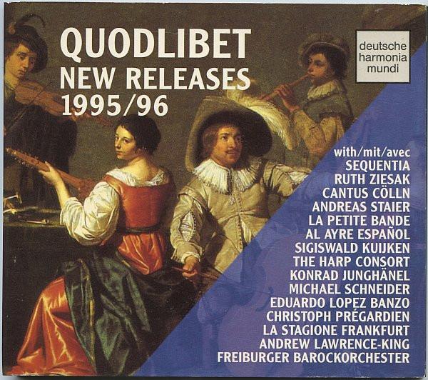 CD VARIOUS - Quodlibet New Releases 1995/96 05472775992 Deutsche Harmon 1995 Japan Classical Used
CD VARIOUS - Quodlibet New Releases 1995/96 05472775992 Deutsche Harmon 1995 Japan Classical Used
