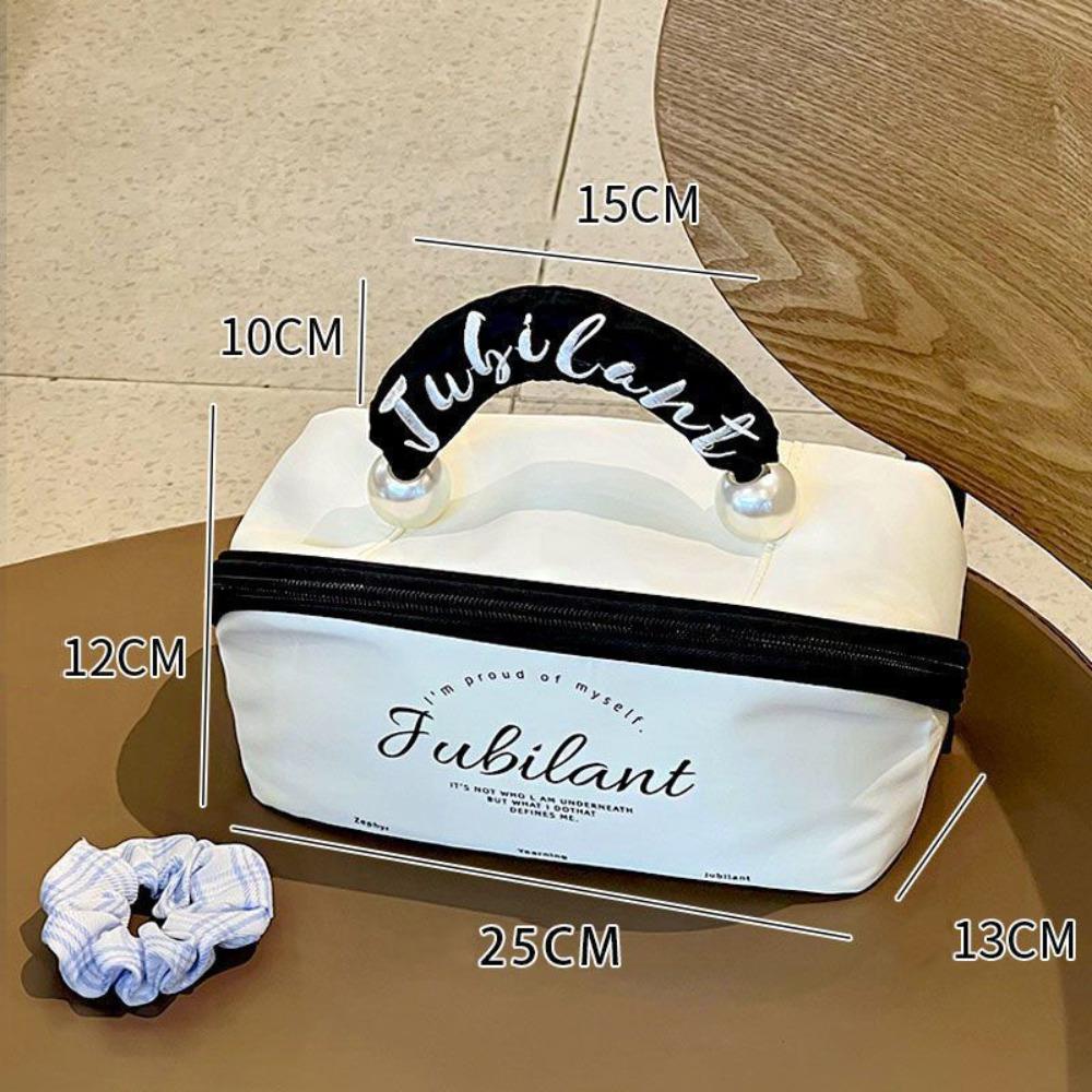 Portable Oxford Cosmetic Bag Anti Fouling Waterproof Wash Bags Large Capacity Handheld Makeup Pouch Travel белый
Portable Oxford Cosmetic Bag Anti Fouling Waterproof Wash Bags Large Capacity Handheld Makeup Pouch Travel белый