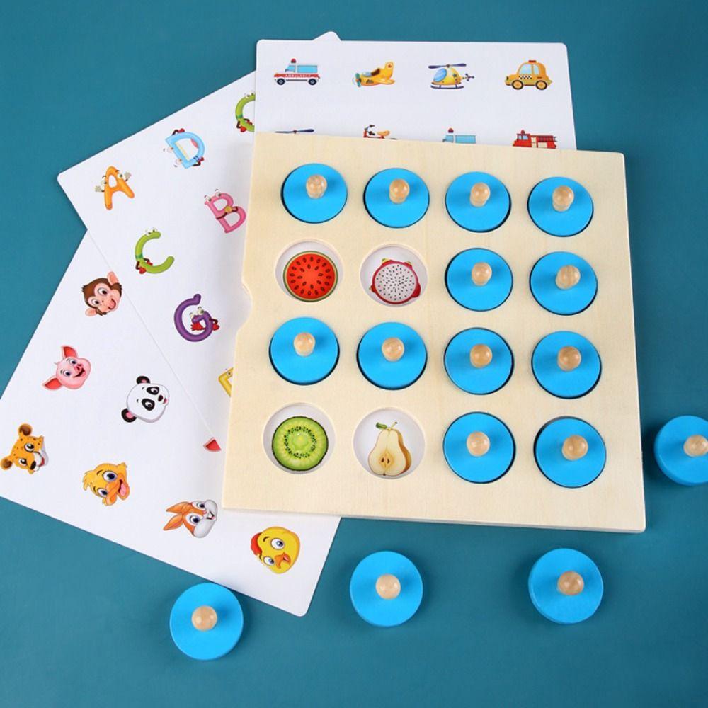 Interactive Wooden Puzzle Board Concentration Training Memory Training For Kids Gifts червоний
Interactive Wooden Puzzle Board Concentration Training Memory Training For Kids Gifts червоний