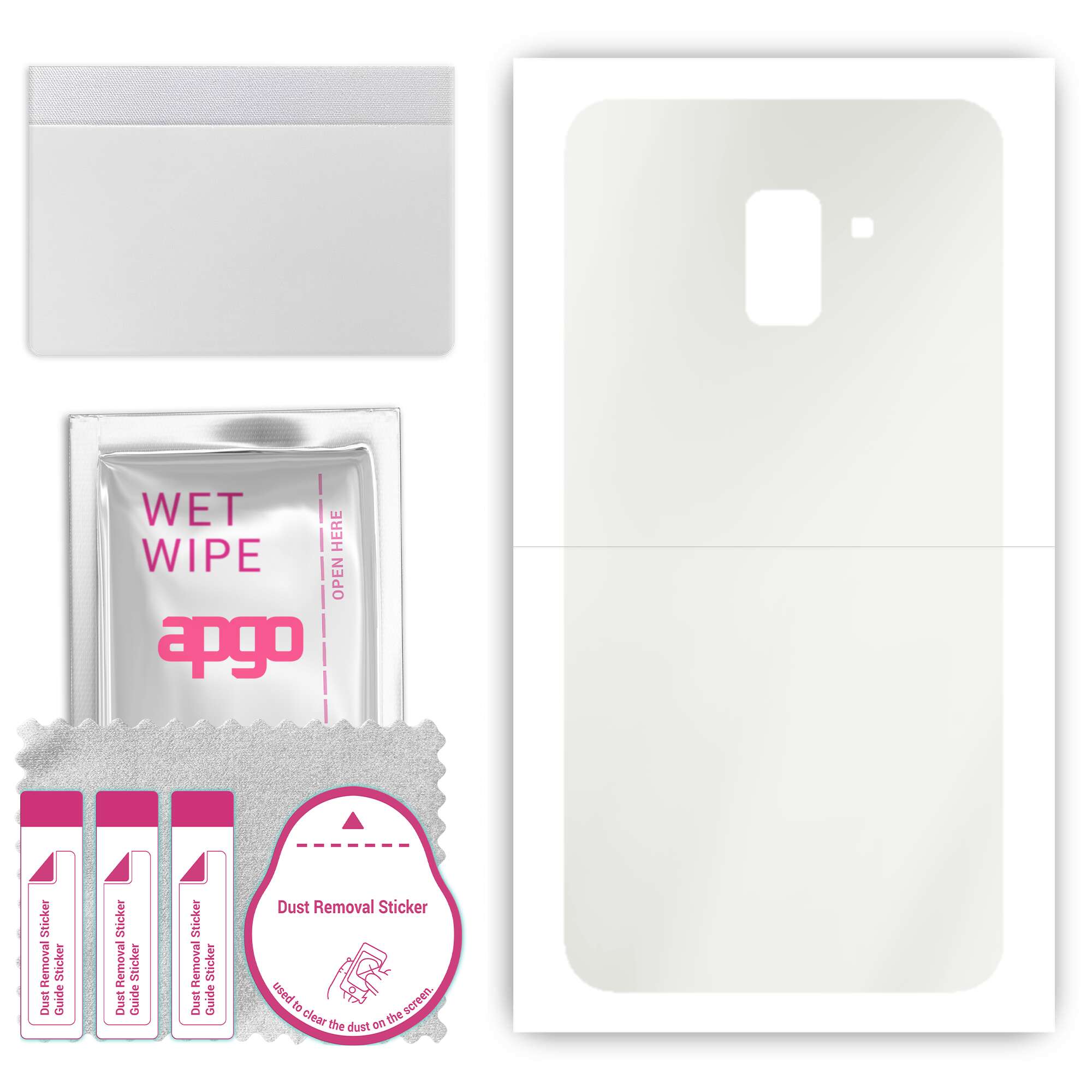 apgo MATTE Protective Skin Sticker for the back compatible with Samsung Galaxy A8+ (2018), Wrap Film, Hydrogel Film, Flexible, Soft TPU with positioni
apgo MATTE Protective Skin Sticker for the back compatible with Samsung Galaxy A8+ (2018), Wrap Film, Hydrogel Film, Flexible, Soft TPU with positioni