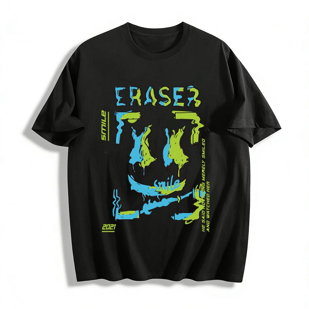 2021 New Creative Graffiti Smile Print T-Shirt Unisex Trendy Loose Casual Top Pure cotton T-shirt XXS
2021 New Creative Graffiti Smile Print T-Shirt Unisex Trendy Loose Casual Top Pure cotton T-shirt XXS