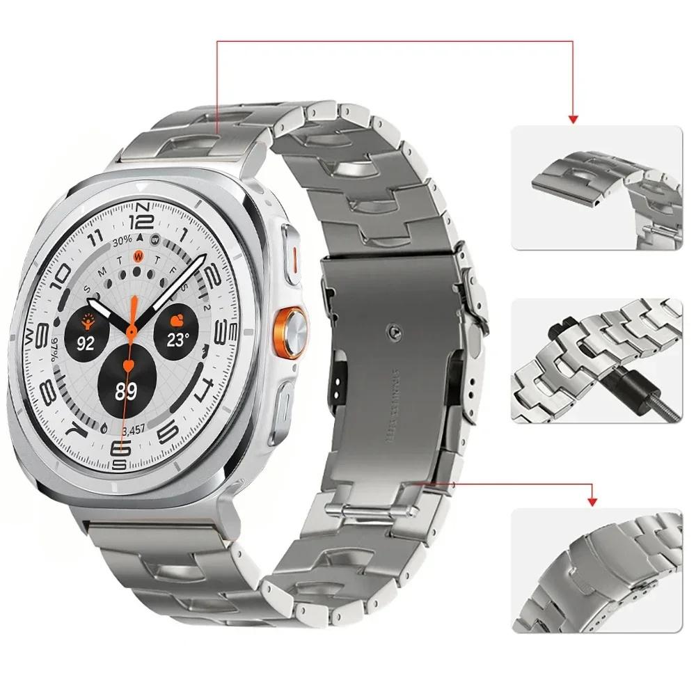For Samsung Galaxy Watch Ultra 47mm Oracle Bone Shape Wrist Band Titanium Alloy Watch Strap Silver
For Samsung Galaxy Watch Ultra 47mm Oracle Bone Shape Wrist Band Titanium Alloy Watch Strap Silver