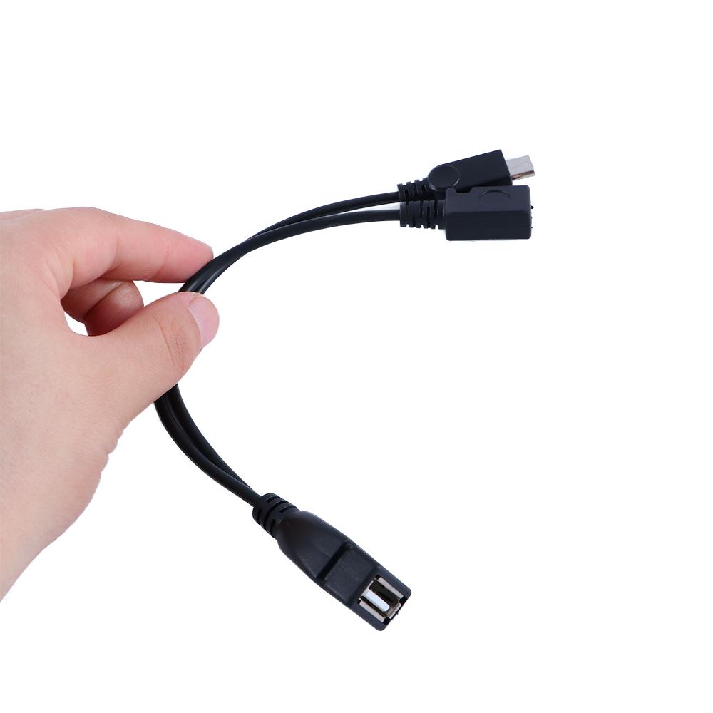 2-in-1 20cm Cable Adapter Power Cable USB OTG Y Splitter OTG Cable Data Cable USB Adapter чёрный
2-in-1 20cm Cable Adapter Power Cable USB OTG Y Splitter OTG Cable Data Cable USB Adapter чёрный