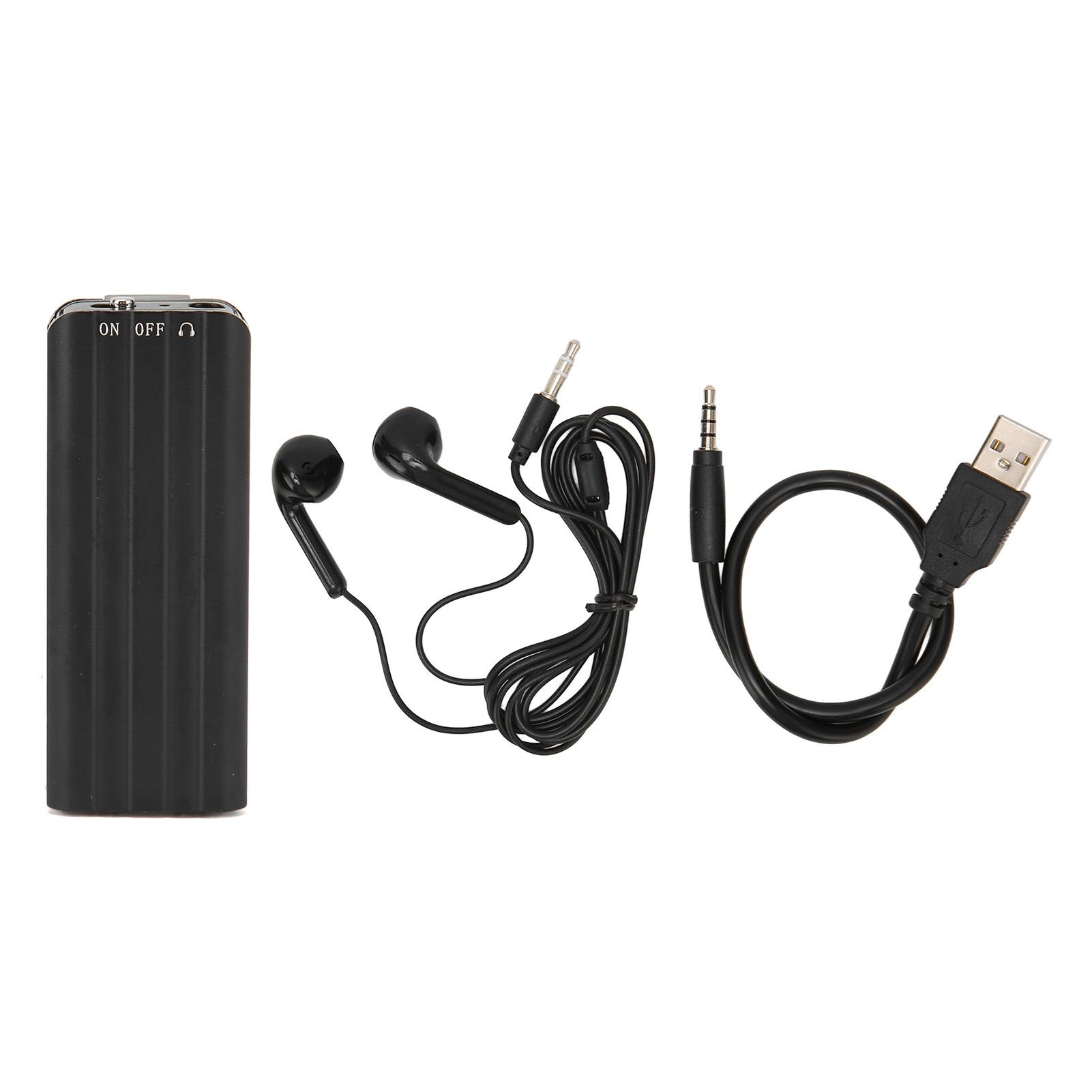 Цифровий диктофон високої чіткості з шумозаглушенням, активований голосом, міні-портативний звук 16G 
Цифровий диктофон високої чіткості з шумозаглушенням, активований голосом, міні-портативний звук 16G