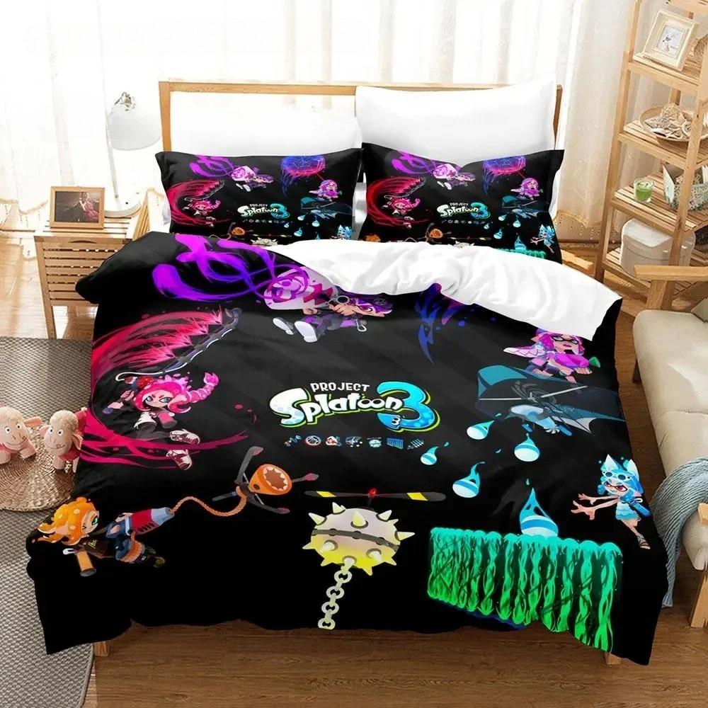 Kawaii Game Splatoon 3 Bedding Set Single Twin Full Queen King Size Bed Set Aldult Boys Bedroom Duvet cover Sets EU single(135x200cm)
Kawaii Game Splatoon 3 Bedding Set Single Twin Full Queen King Size Bed Set Aldult Boys Bedroom Duvet cover Sets EU single(135x200cm)