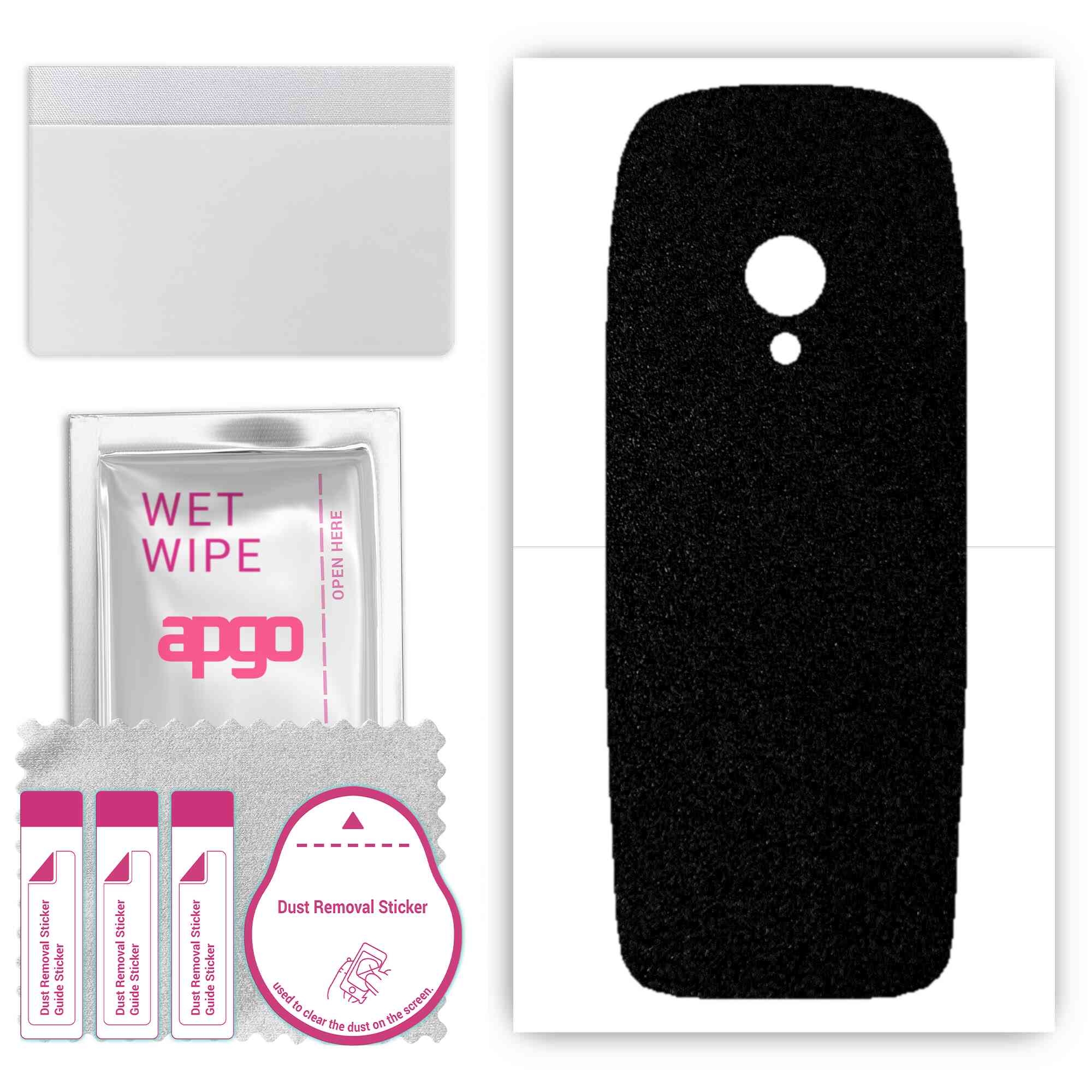 Apgo Protective Skin Sticker for the back compatible with Nokia 6310 2021, Wrap Film, Foil, Vinyl - Pattern Matte Black
Apgo Protective Skin Sticker for the back compatible with Nokia 6310 2021, Wrap Film, Foil, Vinyl - Pattern Matte Black