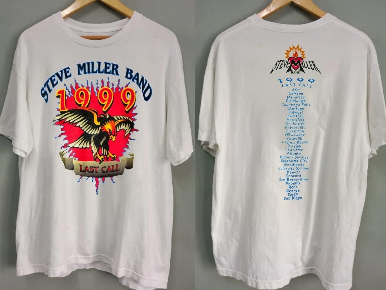 1999 Steve Miller Band Last Call Tour Concert T Shirt Mens Womens Tees Top, Rock ConcerT Shirt Mens Womens Tees Top 2XL
1999 Steve Miller Band Last Call Tour Concert T Shirt Mens Womens Tees Top, Rock ConcerT Shirt Mens Womens Tees Top 2XL