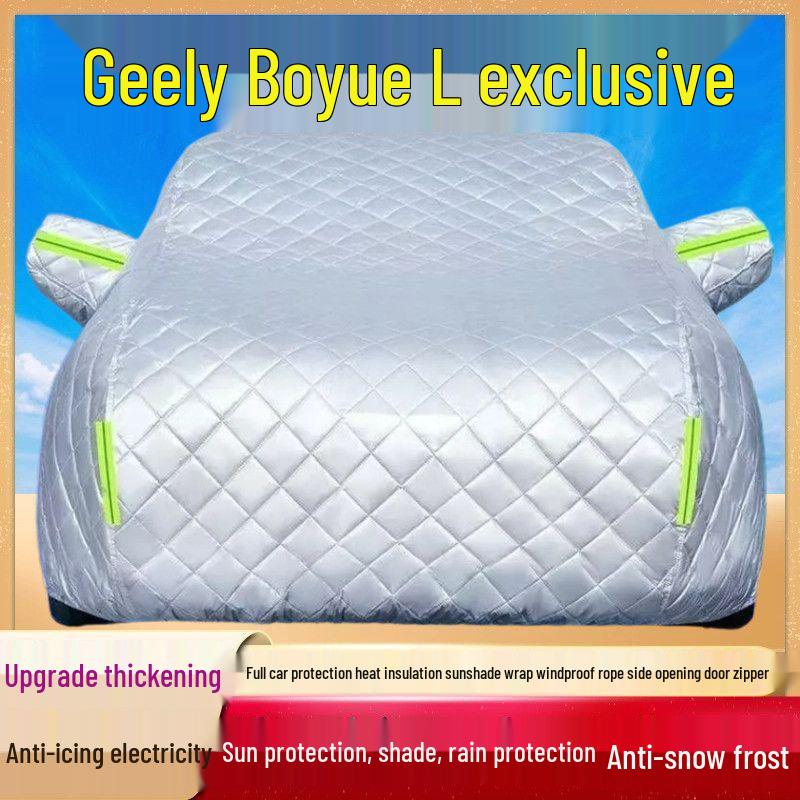 2024 Geely Boyue L Heavy-Duty Protective Car Cover – Cotton Quilt, Anti-Snow, Anti-Hail, Sun, Rain, and Dust Protection Geely Boyue L
2024 Geely Boyue L Heavy-Duty Protective Car Cover – Cotton Quilt, Anti-Snow, Anti-Hail, Sun, Rain, and Dust Protection Geely Boyue L