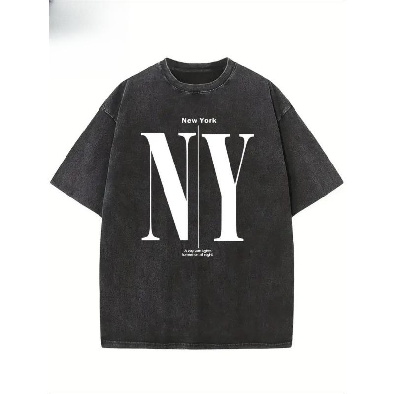 European Size Men S Heavyweight Vintage Washed T-Shirt with NY Logo Print |Distressed Retro Streetwear Tee,City Inspired Loose Fit Short Sleeve Shirt, 5XL чорний
European Size Men S Heavyweight Vintage Washed T-Shirt with NY Logo Print |Distressed Retro Streetwear Tee,City Inspired Loose Fit Short Sleeve Shirt, 5XL чорний