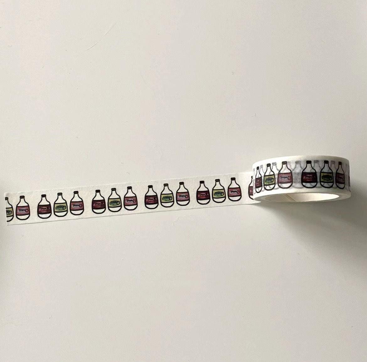 1roll Retro and paper tape, leaving no trace, small and fresh hand account stickers, adhesive tape, simple black and white
1roll Retro and paper tape, leaving no trace, small and fresh hand account stickers, adhesive tape, simple black and white