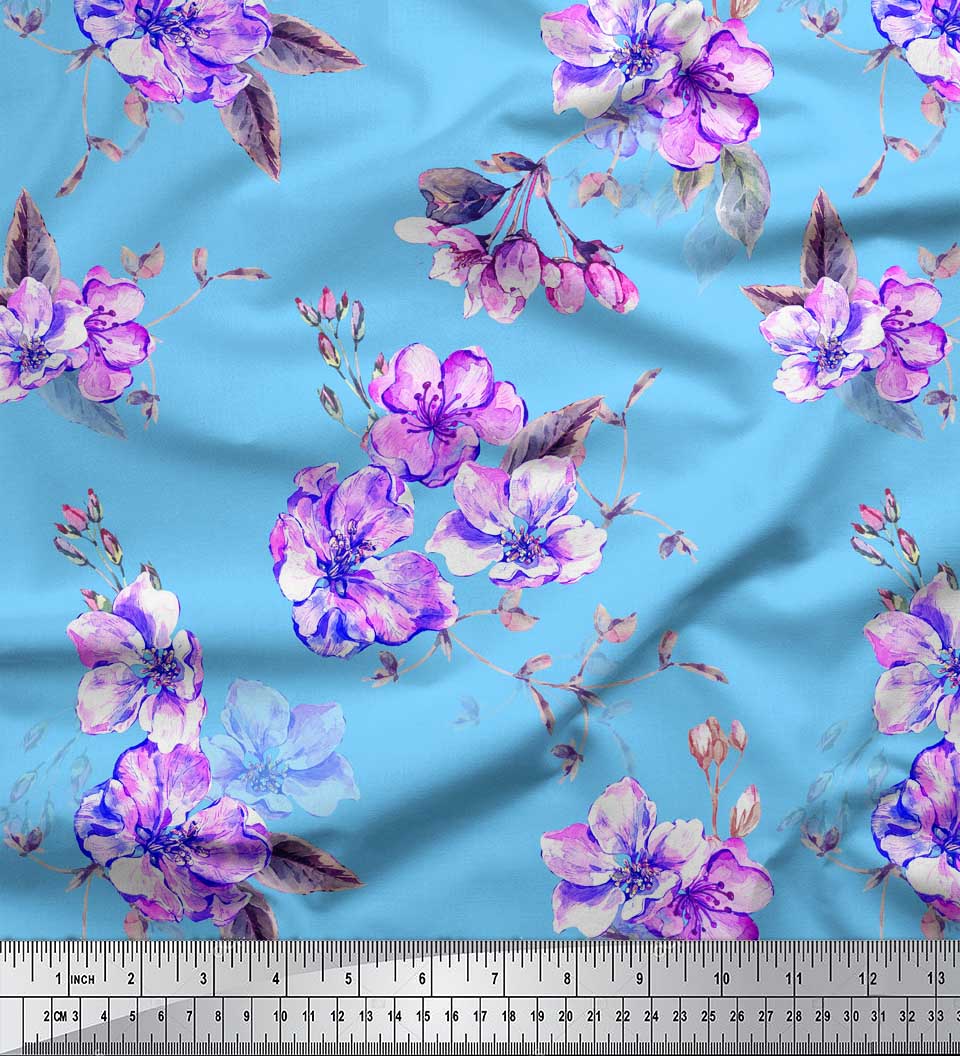 Soimoi Тканина із зеленого японського крепового атласу з листям і квітковим принтом Pimpernel 1 метр 42 дюйма 42 Inch Wide - Poly Crepe синій
Soimoi Тканина із зеленого японського крепового атласу з листям і квітковим принтом Pimpernel 1 метр 42 дюйма 42 Inch Wide - Poly Crepe синій