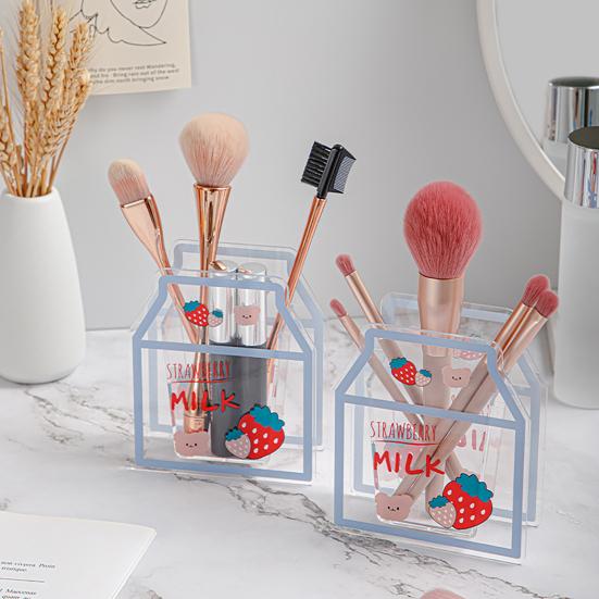 Yousheng Clear Acrylic Pen Holder Cartoon Milk/Bear Shape Desk Storage Box Makeup Brush Organizer for Home Office School Supplies Milk 1
Yousheng Clear Acrylic Pen Holder Cartoon Milk/Bear Shape Desk Storage Box Makeup Brush Organizer for Home Office School Supplies Milk 1