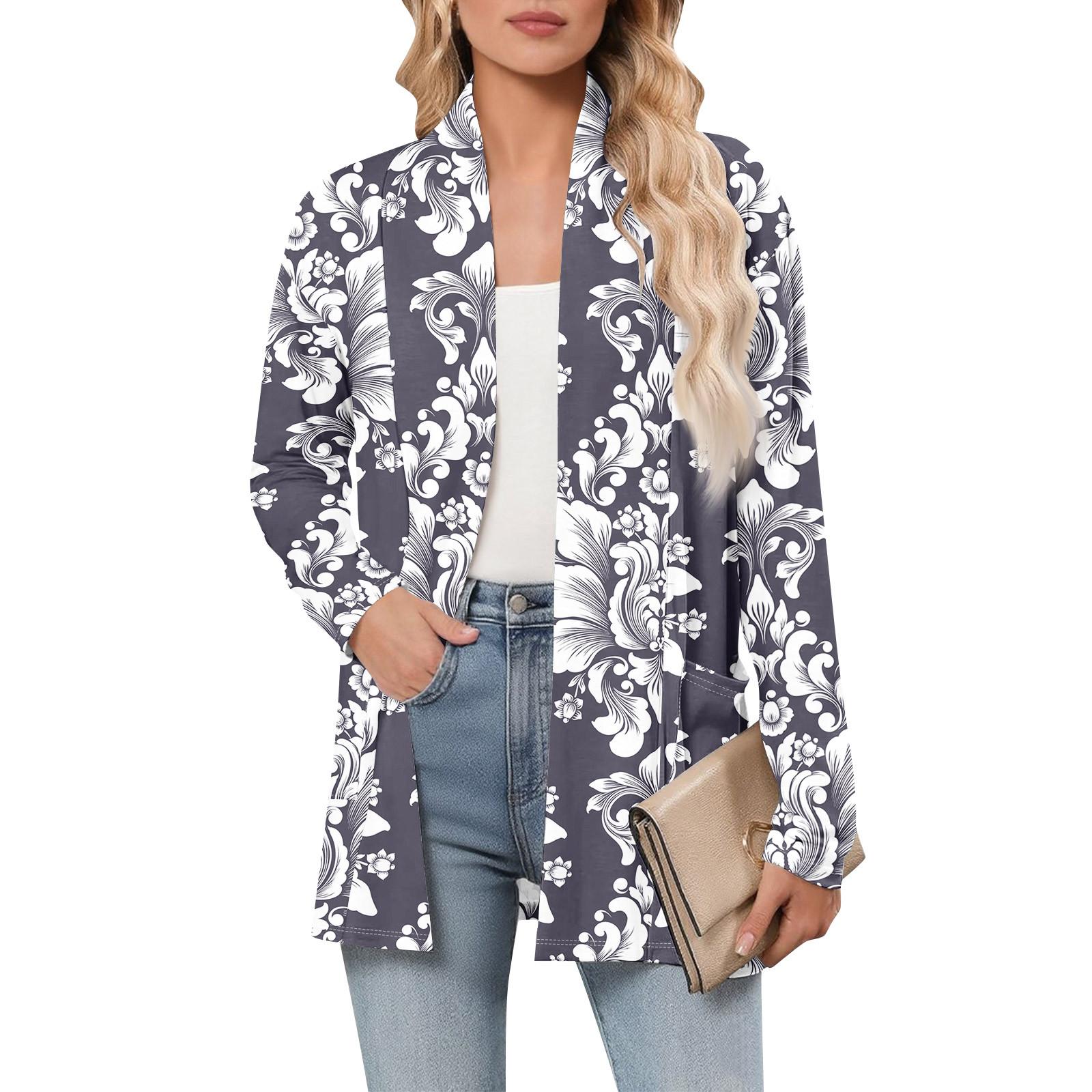 Women s Long Sleeve Cardigan V Neck Fashion Printed Shirt Lightweight Casual Loose Thin Cardigans With Pockets XL
Women s Long Sleeve Cardigan V Neck Fashion Printed Shirt Lightweight Casual Loose Thin Cardigans With Pockets XL