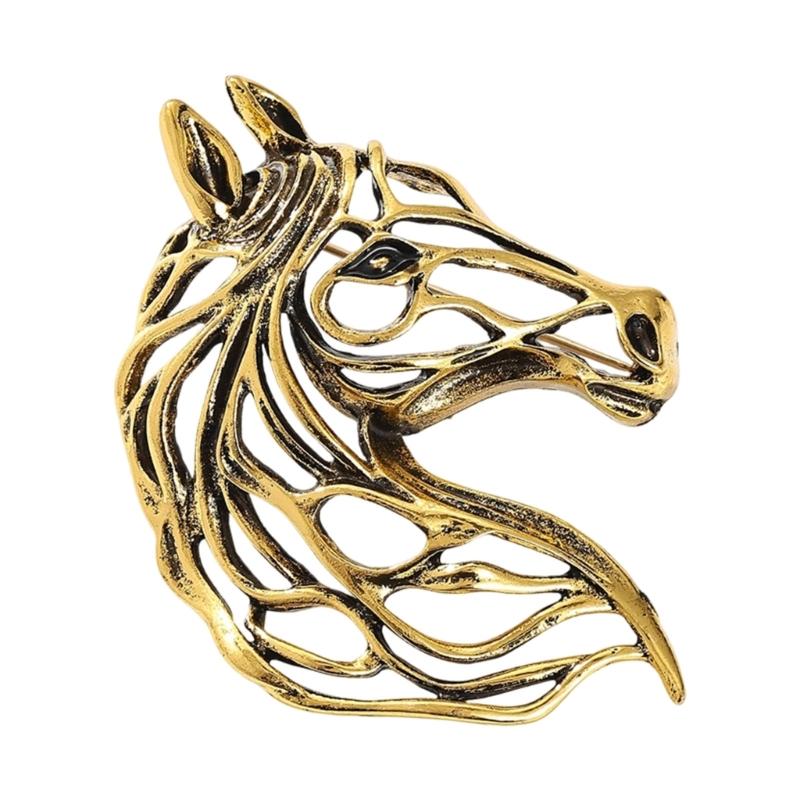 Elegant Hollowed Horse Brooch Lightweight Alloy Chest Jewelry Three Color Option Fashion Corsage Pin
Elegant Hollowed Horse Brooch Lightweight Alloy Chest Jewelry Three Color Option Fashion Corsage Pin