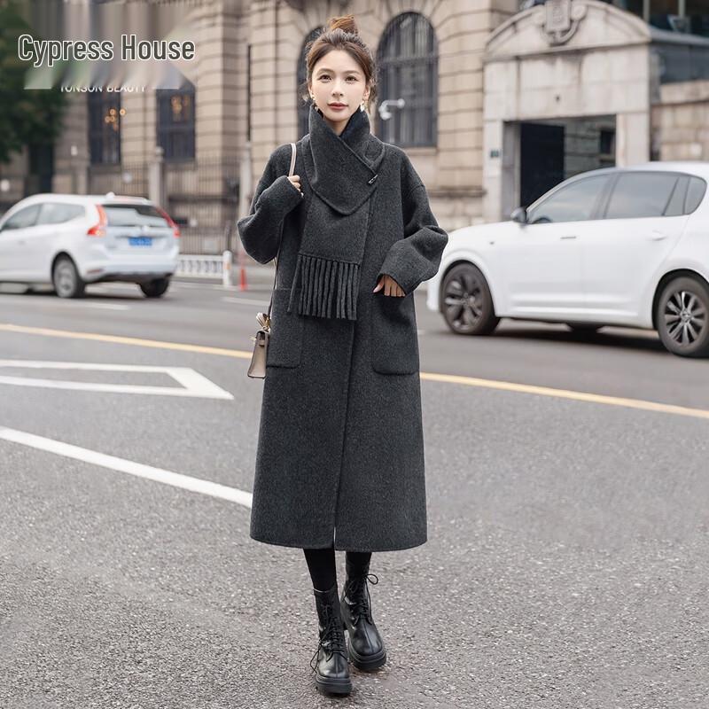 Sibai She Women s Merino Wool Double-faced Round Neck Winter Coat M
Sibai She Women s Merino Wool Double-faced Round Neck Winter Coat M