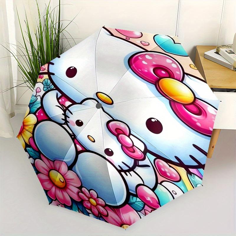 Hello Kitty,Flowers Automatic Folding Umbrella-Simple 8-Rib Design, Bright Cartoon Pattern, Durable Iron Frame, Suitable For Travel, Outdoor
Hello Kitty,Flowers Automatic Folding Umbrella-Simple 8-Rib Design, Bright Cartoon Pattern, Durable Iron Frame, Suitable For Travel, Outdoor