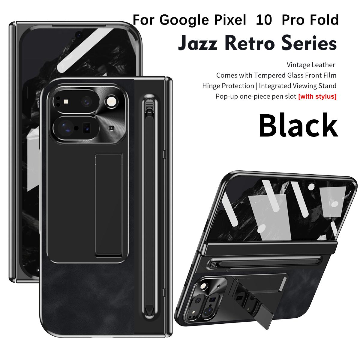 Case For Google Pixel 10 Pro Fold Vintage Fineer Leather Protective Film One-piece stand Spring-loaded pen slot Stylus Cover PU Leather&Google Pixel 10 Pro Fold
Case For Google Pixel 10 Pro Fold Vintage Fineer Leather Protective Film One-piece stand Spring-loaded pen slot Stylus Cover PU Leather&Google Pixel 10 Pro Fold