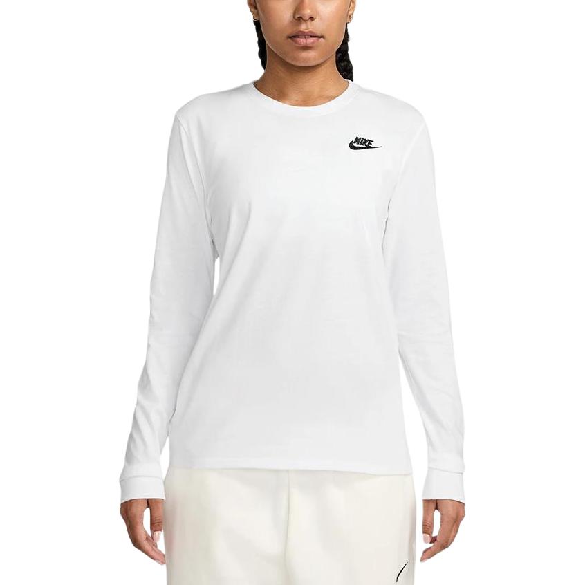 Nike Solid Color Round Neck Logo Long Sleeve T-Shirt Women tops White HF0781-100 M
Nike Solid Color Round Neck Logo Long Sleeve T-Shirt Women tops White HF0781-100 M