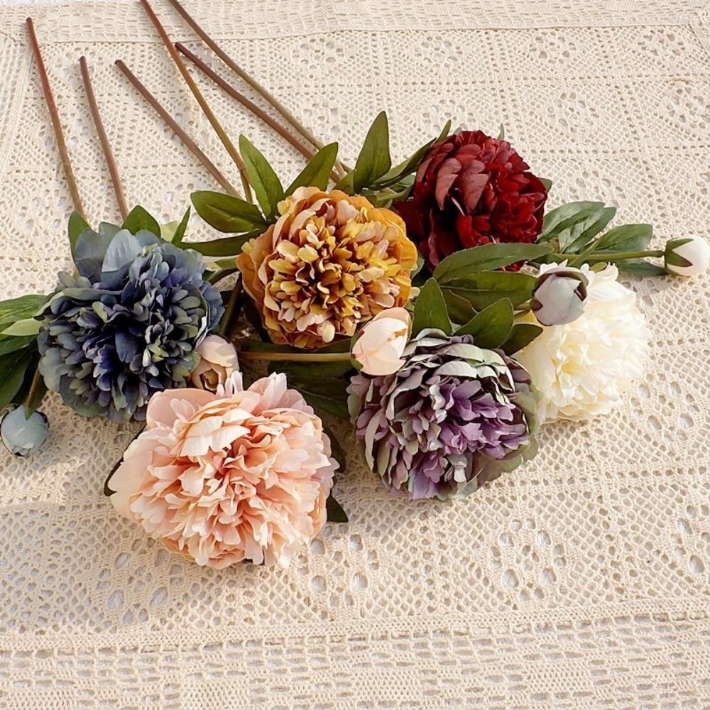 2 Heads Artificial Peony Flowers Bouquet Realistic Simulation Peony Wedding Party Decor синий
2 Heads Artificial Peony Flowers Bouquet Realistic Simulation Peony Wedding Party Decor синий