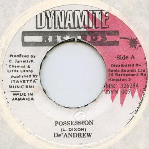 7inch Record DE ANDREW - Possession DYN005 Dynamite 1993 Jamaica Reggae, Ska & Dub Used
7inch Record DE ANDREW - Possession DYN005 Dynamite 1993 Jamaica Reggae, Ska & Dub Used