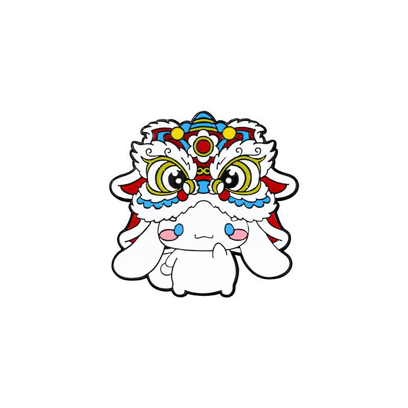 New Year s lion dance brooch cartoon cute jade cinnamon dog Kulomi Sanrio lion head metal badge clothes accessories
New Year s lion dance brooch cartoon cute jade cinnamon dog Kulomi Sanrio lion head metal badge clothes accessories