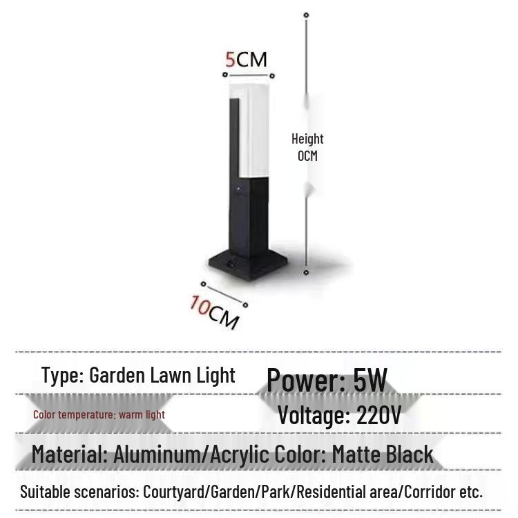 Современный светодиодный газонный светильник 60 см - Минималистичное уличное освещение для сада и ландшафта
Современный светодиодный газонный светильник 60 см - Минималистичное уличное освещение для сада и ландшафта