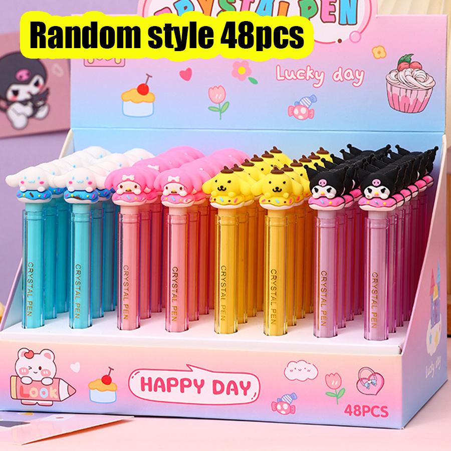 48Pcs New Cartoon Kuromi Cute and Fun Transparent Pen Holder, Lipstick Shape Elf Rotating Gel Pen Cartoon Shape Can Rotate 0.5mm Gel Pen Gift Black Random style 48Pcs
48Pcs New Cartoon Kuromi Cute and Fun Transparent Pen Holder, Lipstick Shape Elf Rotating Gel Pen Cartoon Shape Can Rotate 0.5mm Gel Pen Gift Black Random style 48Pcs