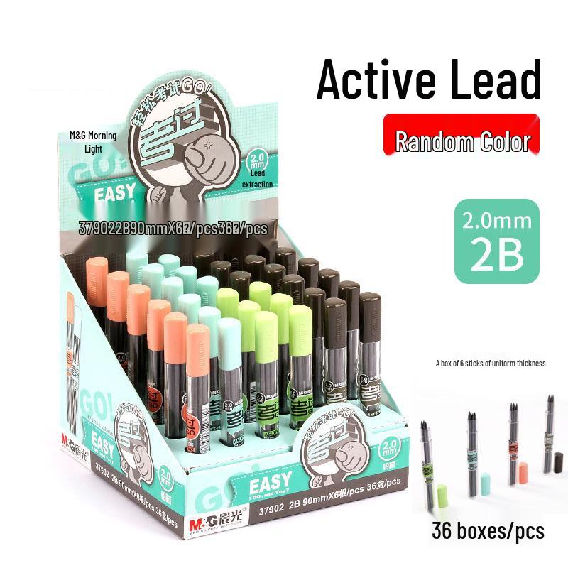Morning MG Light Mechanical Pencil 2.0 - Thick 2B Lead for Students & Kids Drawing, No Sharpening Required, Click-to-Use.
Morning MG Light Mechanical Pencil 2.0 - Thick 2B Lead for Students & Kids Drawing, No Sharpening Required, Click-to-Use.