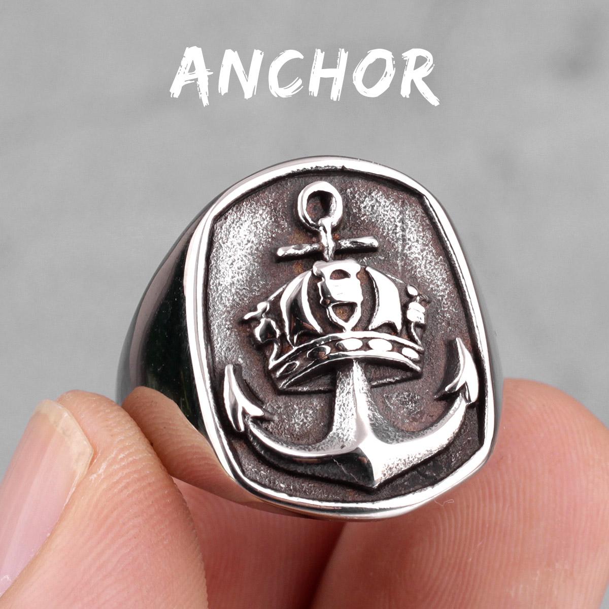 Anchor Crown Navi Men Rings Punk Hip Hop Unique Cool for Boyfriend Male Stainless Steel Jewelry Creativity Gift Wholesale 13
Anchor Crown Navi Men Rings Punk Hip Hop Unique Cool for Boyfriend Male Stainless Steel Jewelry Creativity Gift Wholesale 13
