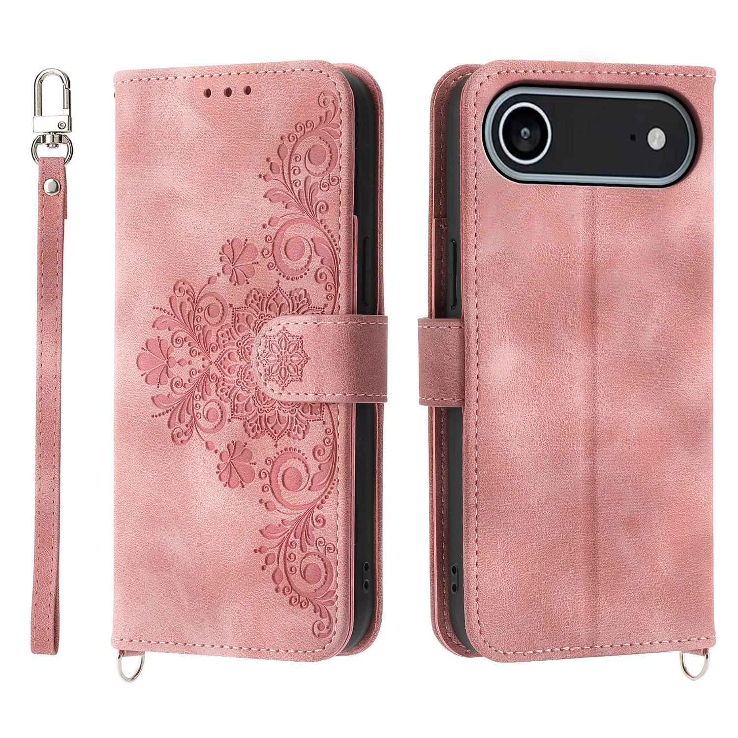 Для iPhone 17 Air Чехол с цветочным узором Кожаный кошелек-обложка для телефона из полиуретана с ремешком Pink
Для iPhone 17 Air Чехол с цветочным узором Кожаный кошелек-обложка для телефона из полиуретана с ремешком Pink