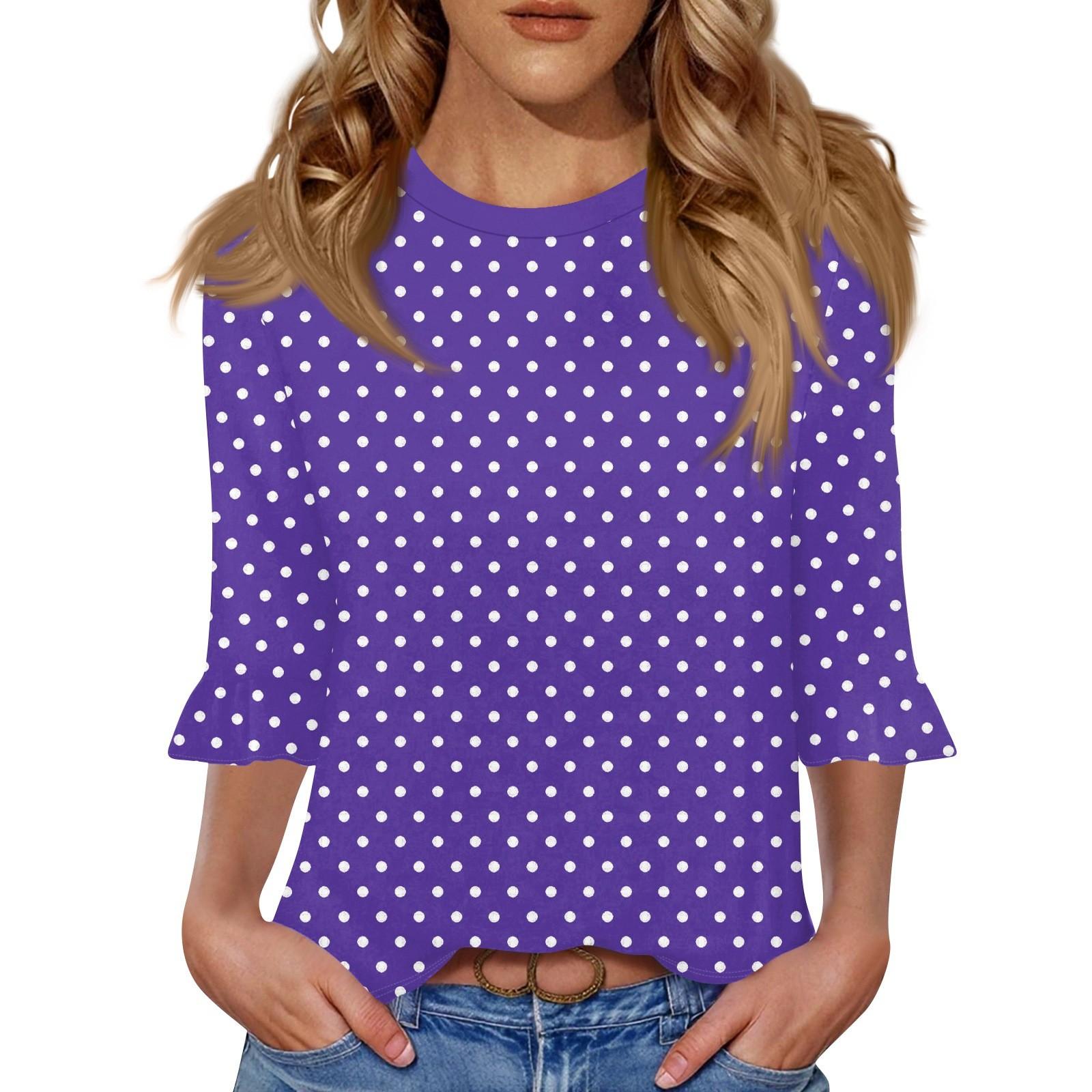 Women s Casual 3/4 Sleeve Top Summer O-neck Puffy Sleeve T-shirt Top XL фиолетовый
Women s Casual 3/4 Sleeve Top Summer O-neck Puffy Sleeve T-shirt Top XL фиолетовый