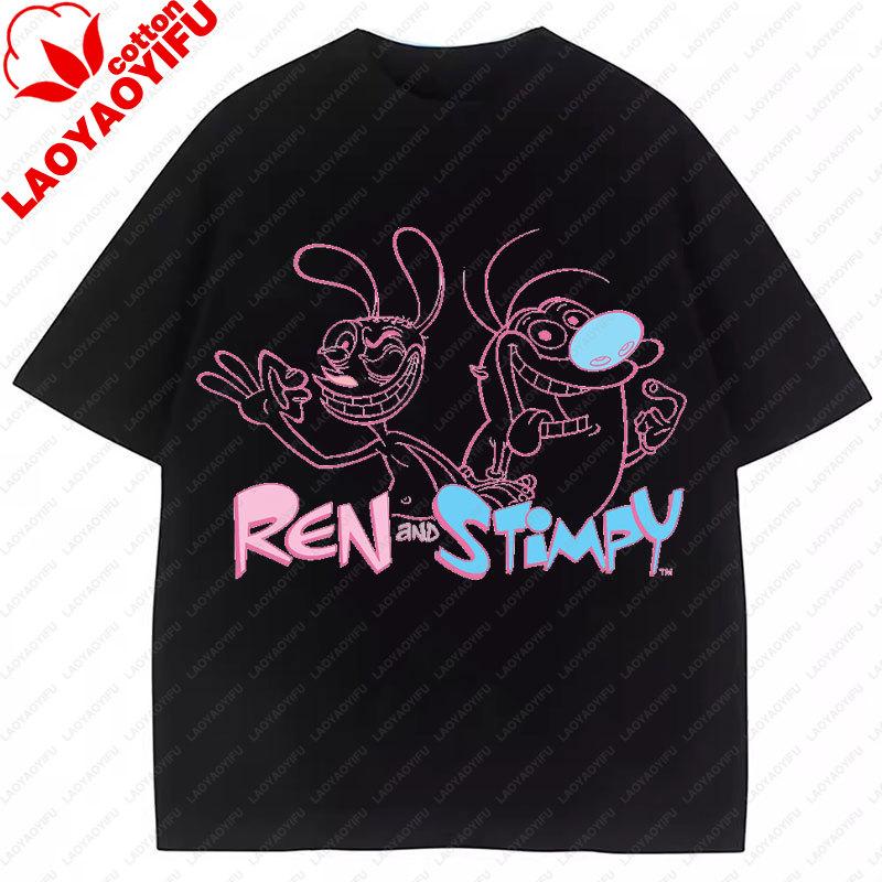 The Ren Stimpy TShirt 90s Retro Nickelodeon Comedy Vintage Cotton Graphic Short Sleeve Tshirts Funny Cartoon Theme Y2k Tops S
The Ren Stimpy TShirt 90s Retro Nickelodeon Comedy Vintage Cotton Graphic Short Sleeve Tshirts Funny Cartoon Theme Y2k Tops S