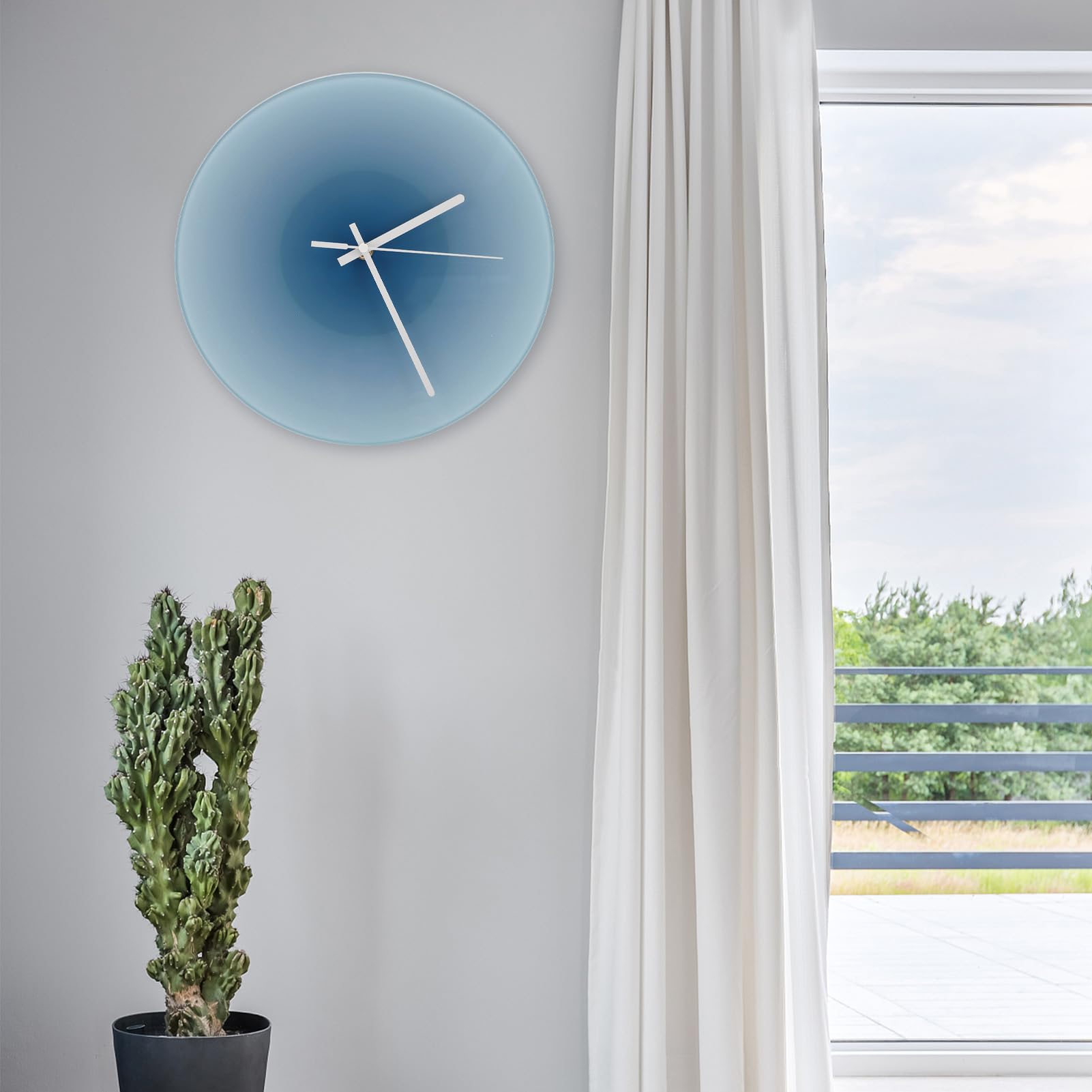 12 inch Sunset Wall Clock with Bracket Silent Non-Ticking Gradient Glass Clocks for Home (No Battery) C
12 inch Sunset Wall Clock with Bracket Silent Non-Ticking Gradient Glass Clocks for Home (No Battery) C