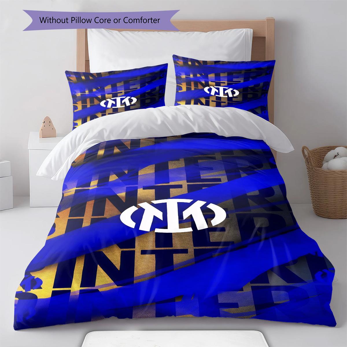 Inter Milan logo RugPattern Bedding Quilt Set Quilt Cover Pillowcase Home Decoration Birthday Gift (1 * duvet cover + 2 * pillowcase, without core) 240x220cm
Inter Milan logo RugPattern Bedding Quilt Set Quilt Cover Pillowcase Home Decoration Birthday Gift (1 * duvet cover + 2 * pillowcase, without core) 240x220cm