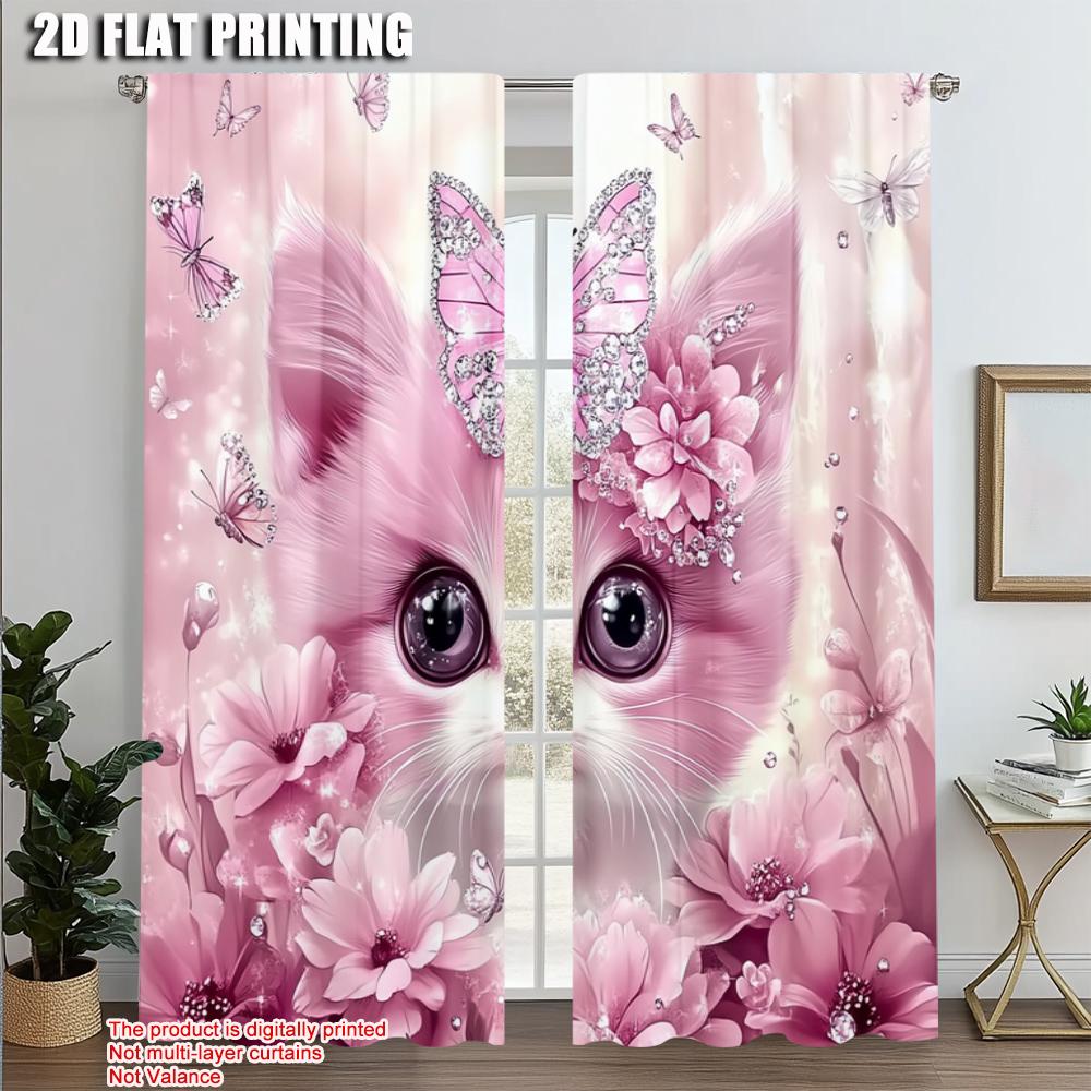 2pcs Minimalist Curtains 2D print Cute Pink Kitten Machine Washable (without rod) Art Deco Festive Perfect for Living Room 100*130 Grommet Top 1pcs
2pcs Minimalist Curtains 2D print Cute Pink Kitten Machine Washable (without rod) Art Deco Festive Perfect for Living Room 100*130 Grommet Top 1pcs