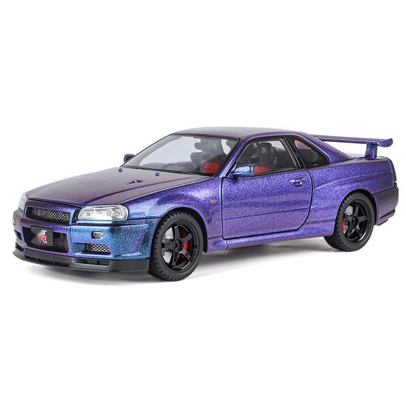 1/18 Nissan GTR R34 Skyline Supercar Alloy Metal Diecast Model Car Outdoor Sports Enthusiasts Collectibles Ornaments Holiday Boy фіолетовий
1/18 Nissan GTR R34 Skyline Supercar Alloy Metal Diecast Model Car Outdoor Sports Enthusiasts Collectibles Ornaments Holiday Boy фіолетовий