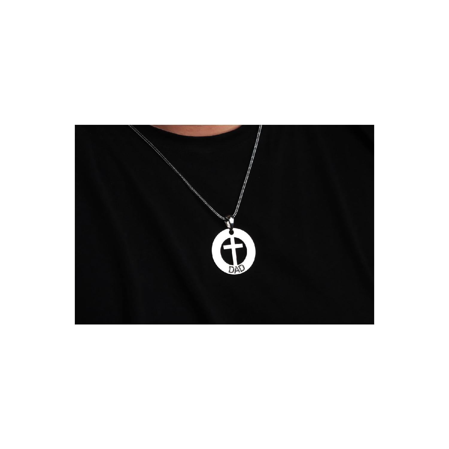 Men s Personalized Crusader Isim Silver Necklace 50 cm білий
Men s Personalized Crusader Isim Silver Necklace 50 cm білий