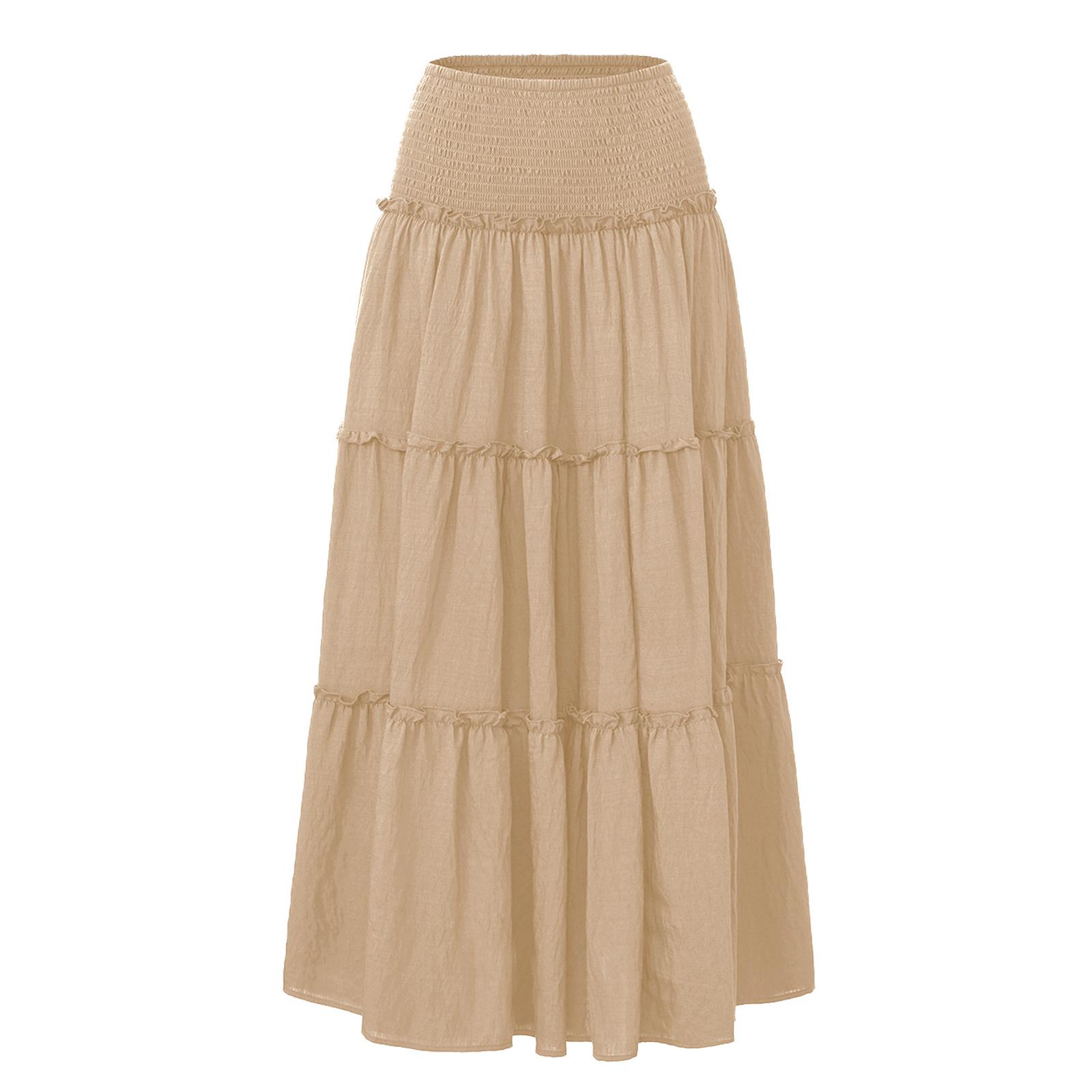 Women s Fashion Pleated Floral Print Elastic Waist Loose Splicing A Line Pocket Skirt XL хакі
Women s Fashion Pleated Floral Print Elastic Waist Loose Splicing A Line Pocket Skirt XL хакі