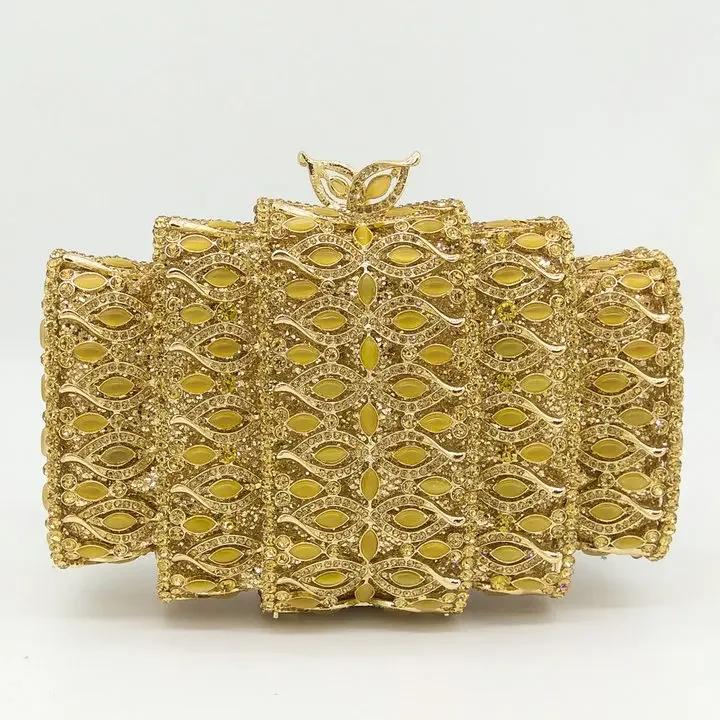 Boutique De FGG (in stock) Crystal Women Evening Bags Hollow Out Stones Beaded Wedding Clutch Bridal Diamond Minaudiere Purse Big and Heavy
Boutique De FGG (in stock) Crystal Women Evening Bags Hollow Out Stones Beaded Wedding Clutch Bridal Diamond Minaudiere Purse Big and Heavy