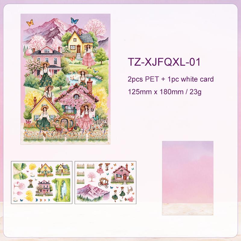 JIANWU Hot Wind Clear Scene Series Vintage Spring House Landscape Material Collage PET Sticker Creative DIY Journal Stationery
JIANWU Hot Wind Clear Scene Series Vintage Spring House Landscape Material Collage PET Sticker Creative DIY Journal Stationery