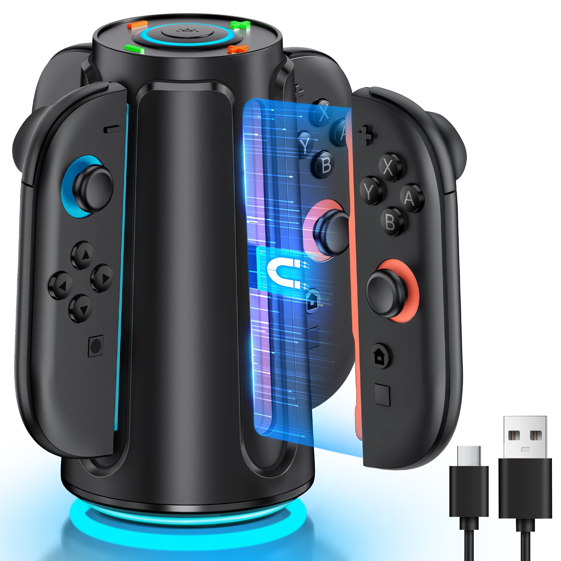 Charger Stand Switch Charger RGB Light 6 Switch Switching Timing Function Joy-Con Joy-Con
Charger Stand Switch Charger RGB Light 6 Switch Switching Timing Function Joy-Con Joy-Con