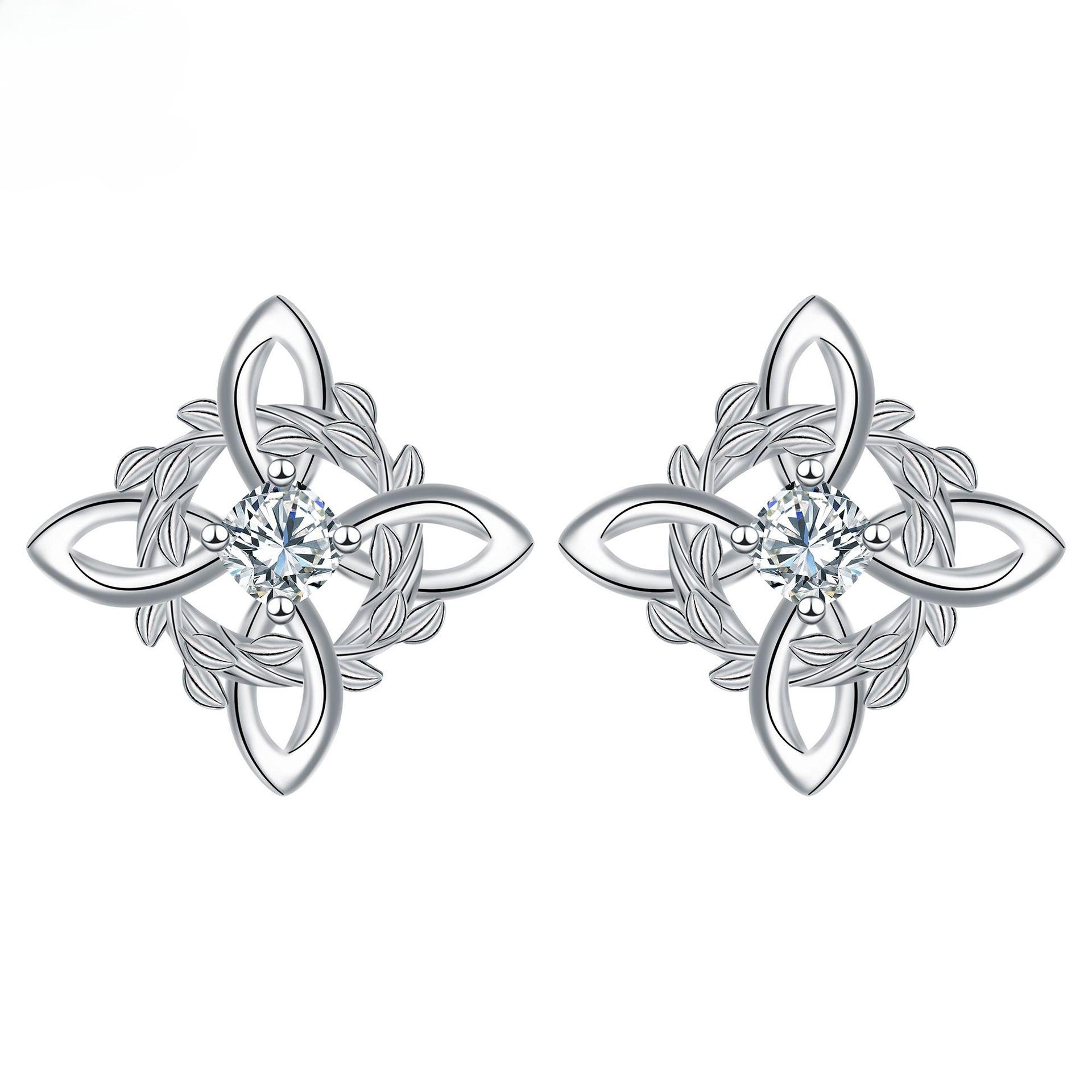 925 Silver Original Witches Knot Stud Earrings for Women Purple 5A Zircon Protection Amulet Earring Nudo De Bruja Jewelry
925 Silver Original Witches Knot Stud Earrings for Women Purple 5A Zircon Protection Amulet Earring Nudo De Bruja Jewelry