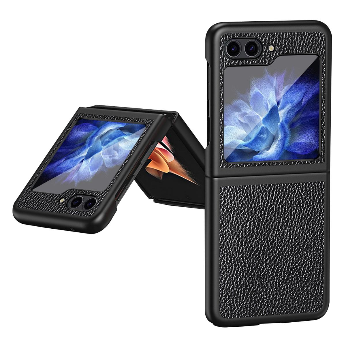 For Samsung Galaxy Z Flip5 5G PU Leather Coated PC Case Litchi Texture Protective Phone Cover Black
For Samsung Galaxy Z Flip5 5G PU Leather Coated PC Case Litchi Texture Protective Phone Cover Black