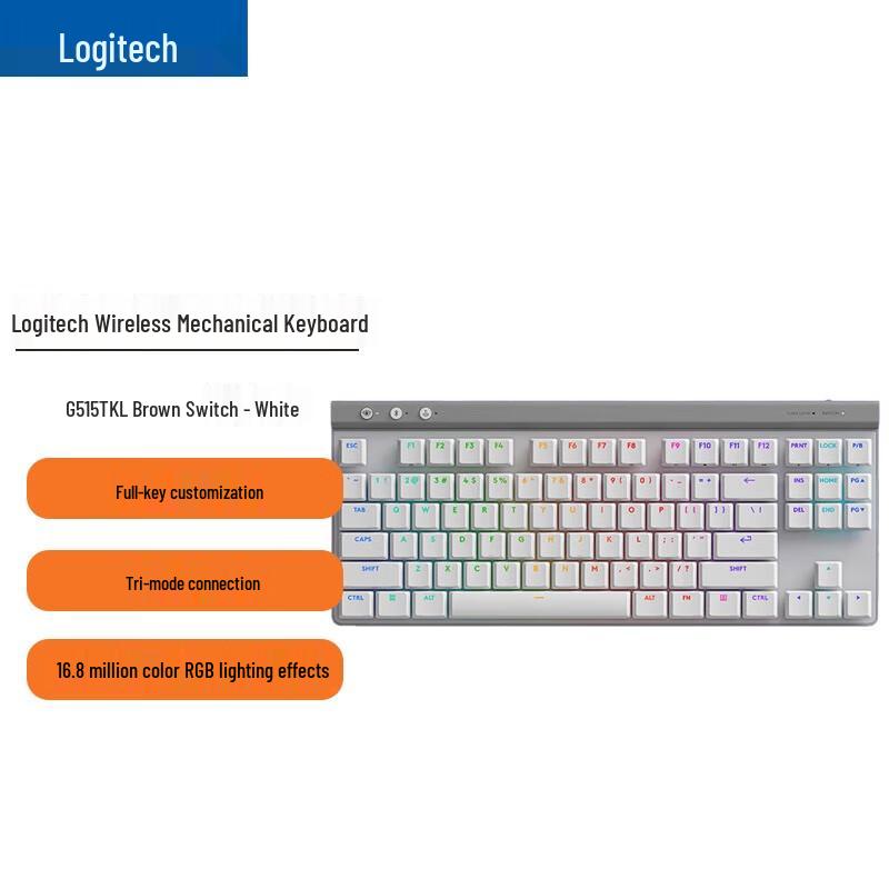 Logitech G515 LIGHTSPEED TKL Low-Profile Wireless Gaming Keyboard
Logitech G515 LIGHTSPEED TKL Low-Profile Wireless Gaming Keyboard